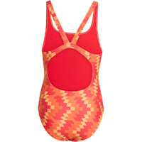 adidas bañador natación niña INFANTIL LOGO LINEAL DESGASTADO vista trasera