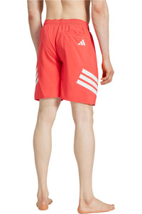 adidas bañador playa hombre 8-Inch 3 bandas vista trasera