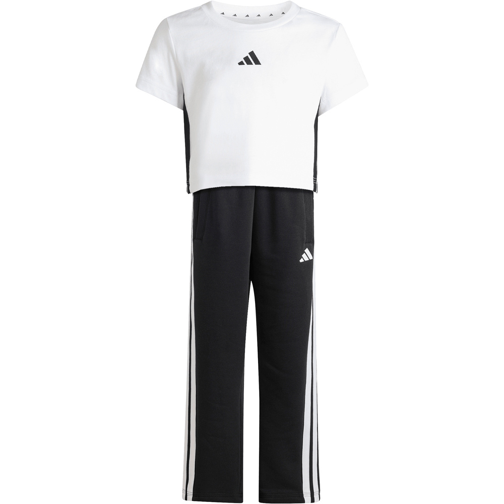 adidas bermuda junior niña CONJUNTO CON CAMISETA ESSENTIALS 04