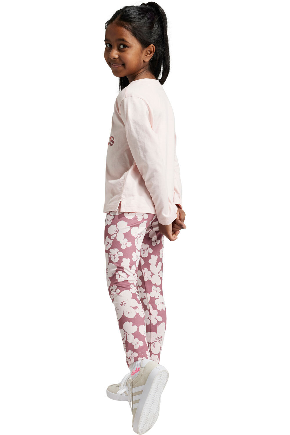 adidas bermuda junior niña LG FLWR LEG SET vista trasera