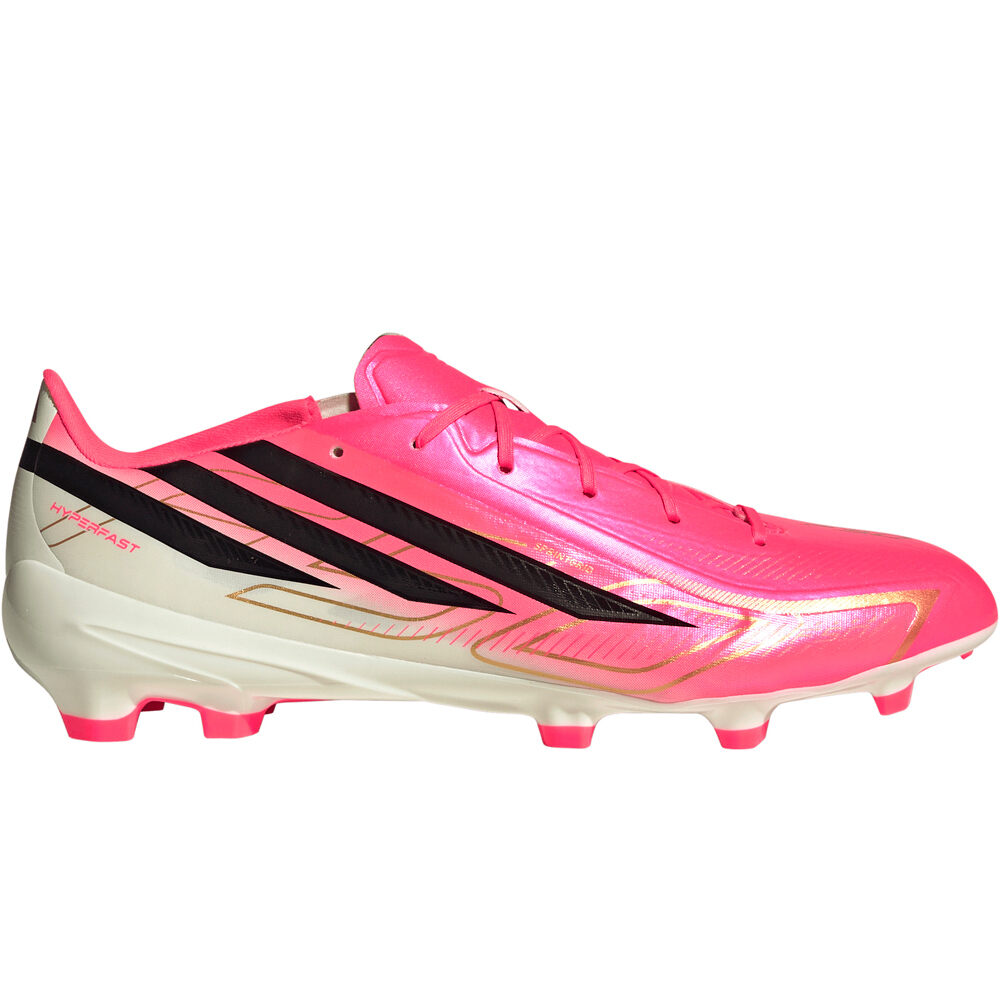 adidas botas de futbol cesped artificial F50 HYPERFAST LEAGUE FG lateral exterior