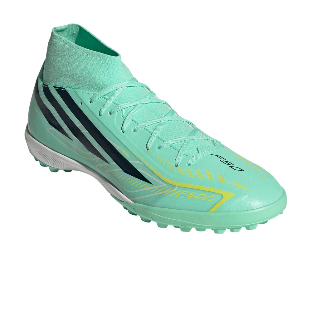 adidas botas de futbol multitaco y terreno duro F50 HYPERFAST LEAGUE lateral interior