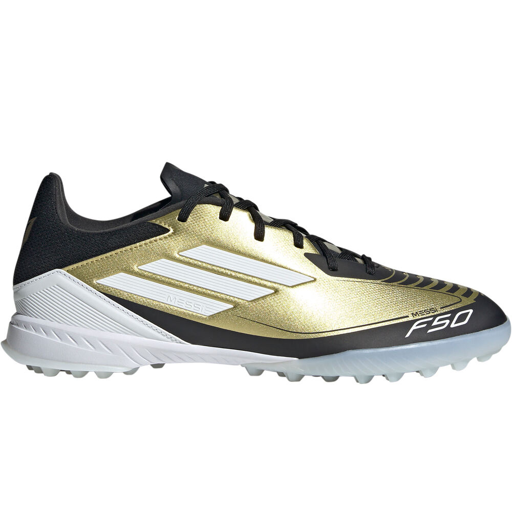 adidas botas de futbol multitaco y terreno duro F50 LEAGUE TF MESSI lateral exterior