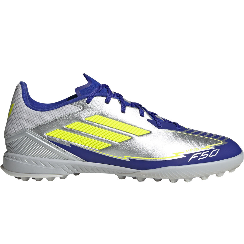 adidas botas de futbol multitaco y terreno duro F50 LEAGUE TF MESSI lateral exterior