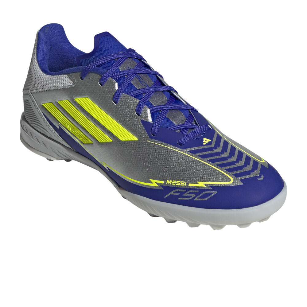 adidas botas de futbol multitaco y terreno duro F50 LEAGUE TF MESSI lateral interior
