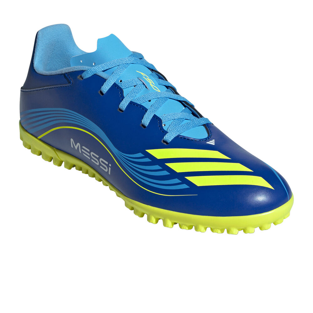 adidas botas de futbol multitaco y terreno duro F50 MESSI CLUB TURF lateral interior