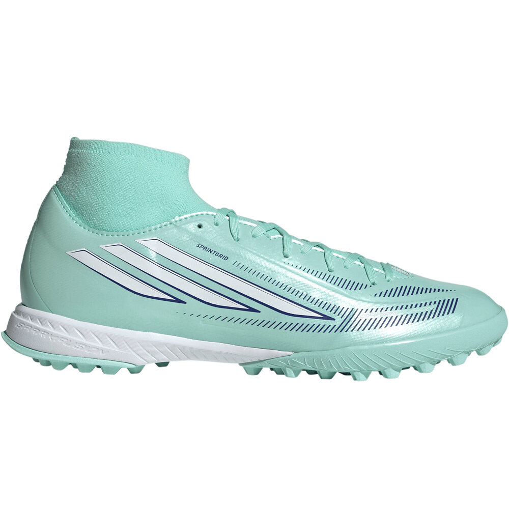 adidas botas de futbol multitaco y terreno duro F50 SPARKFUSION LEAGUE MID CUT lateral exterior