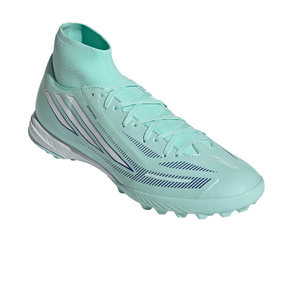 adidas botas de futbol multitaco y terreno duro F50 SPARKFUSION LEAGUE MID CUT lateral interior