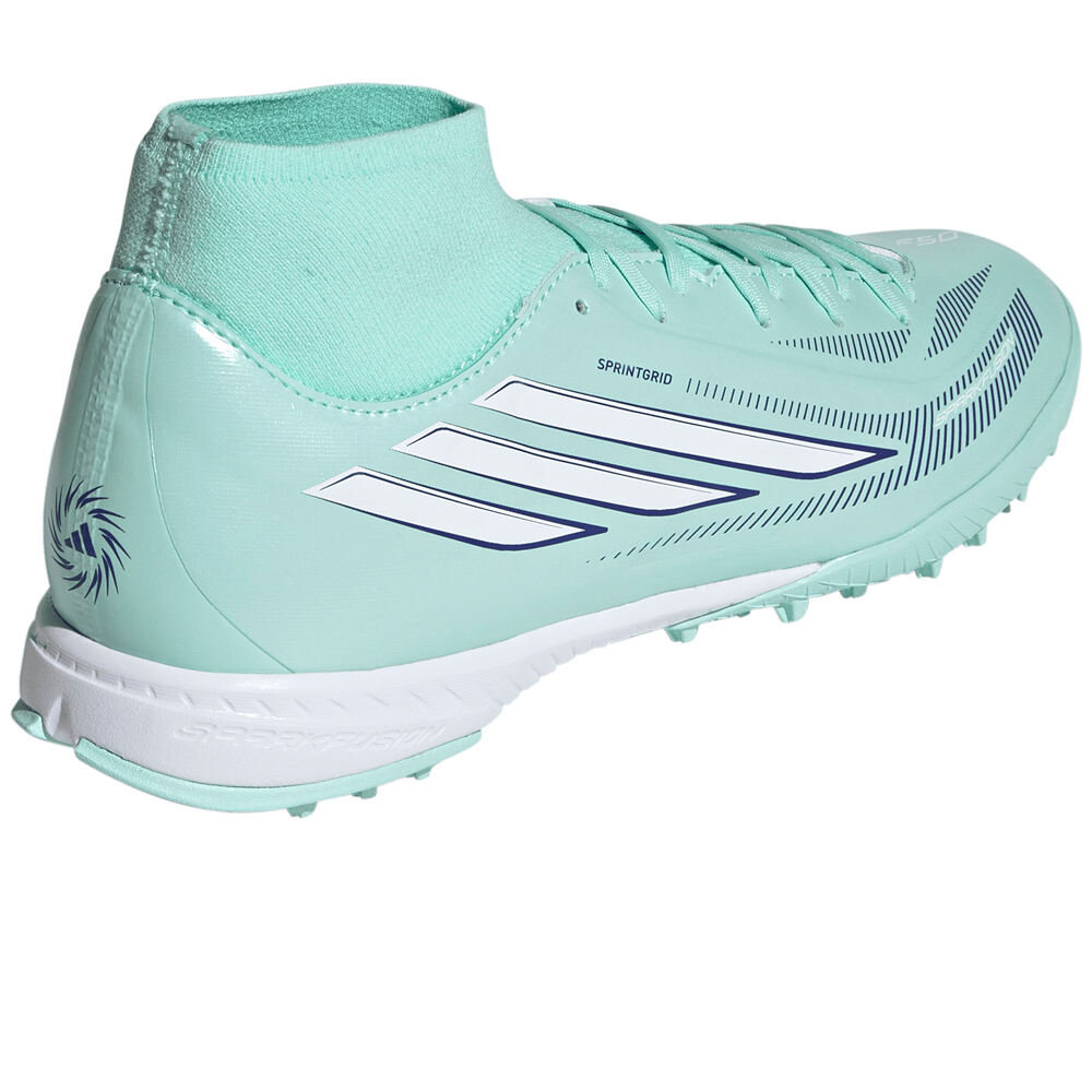 adidas botas de futbol multitaco y terreno duro F50 SPARKFUSION LEAGUE MID CUT vista trasera