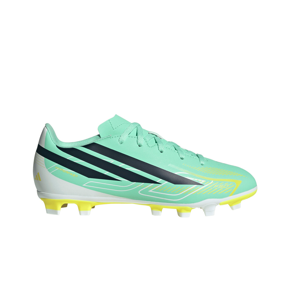 adidas botas de futbol niño cesped artificial F50 CLUB FG JR VEAMNE lateral exterior