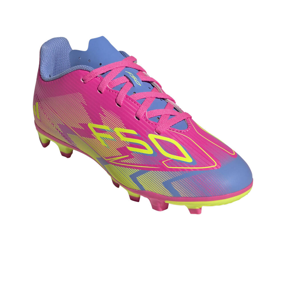 adidas botas de futbol niño cesped artificial F50 CLUB FG/MG J lateral interior