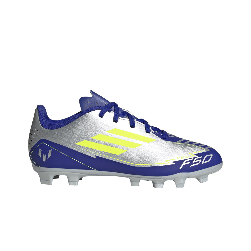 adidas botas de futbol niño cesped artificial F50 CLUB FG/MG J MESSI PLAZ lateral exterior