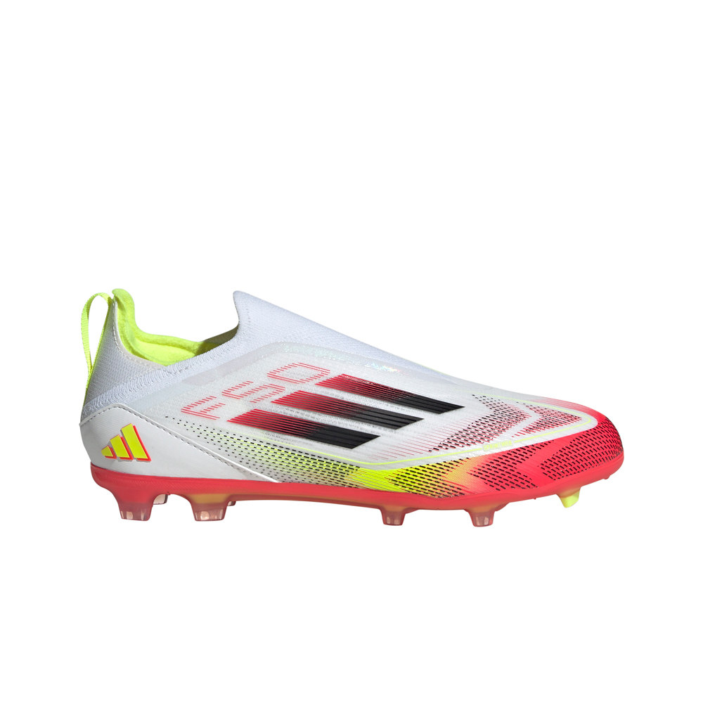 adidas botas de futbol niño cesped artificial F50 Elite Laceless csped natural lateral exterior