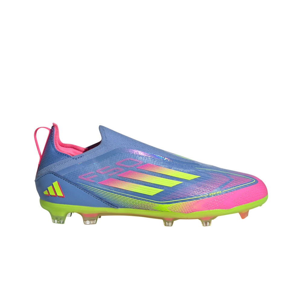 adidas botas de futbol niño cesped artificial F50 Elite Laceless csped natural lateral exterior