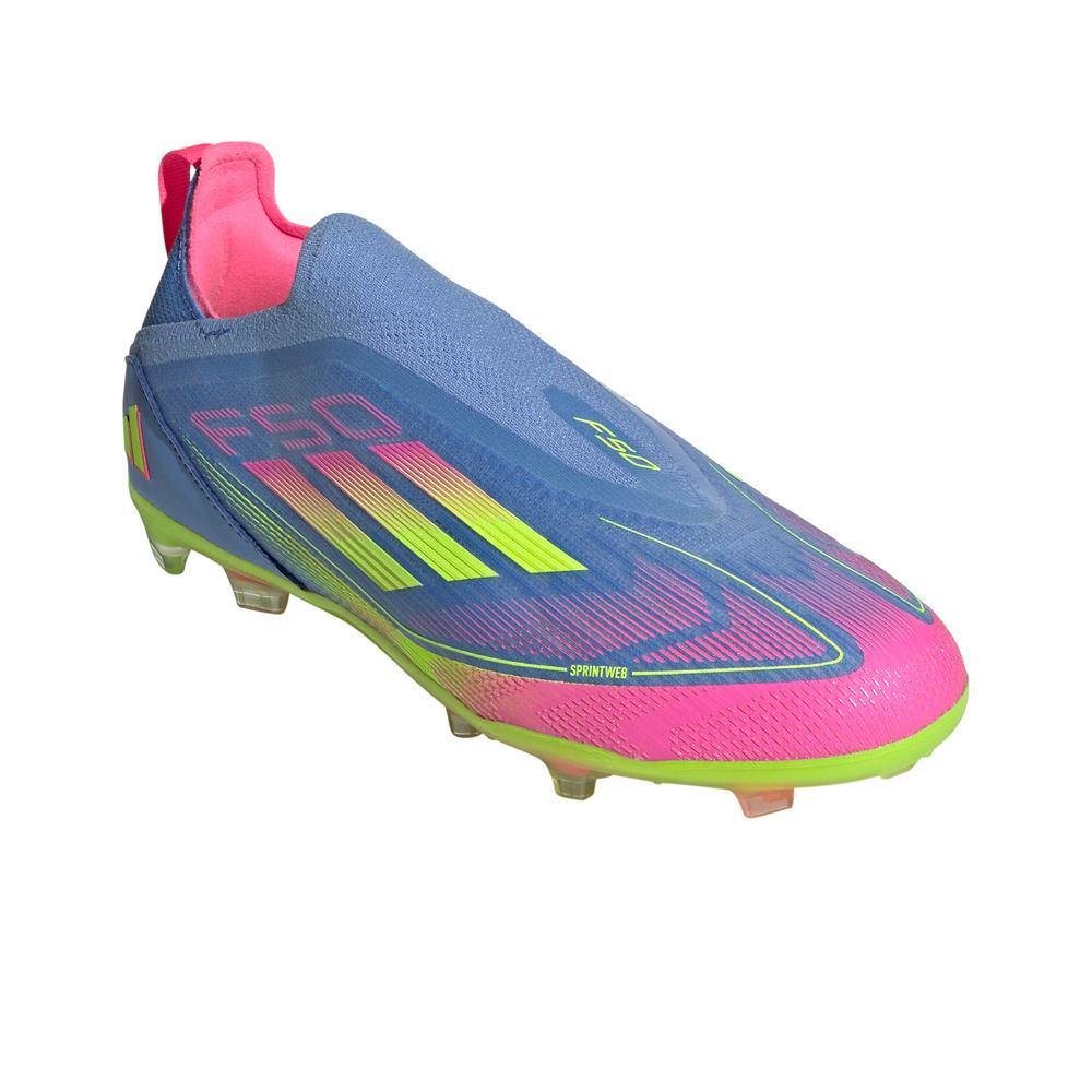 adidas botas de futbol niño cesped artificial F50 Elite Laceless csped natural lateral interior
