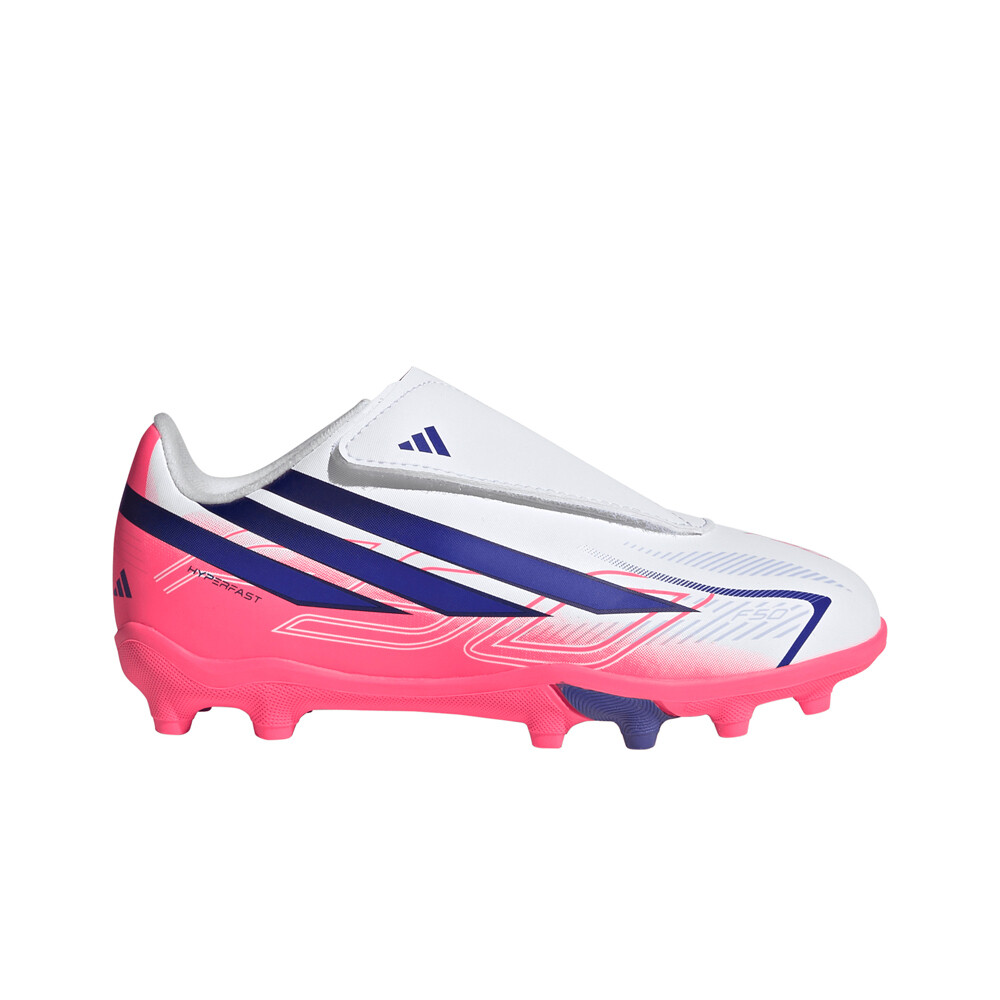 adidas botas de futbol niño cesped artificial F50 HYPERFAST CLUB lateral exterior