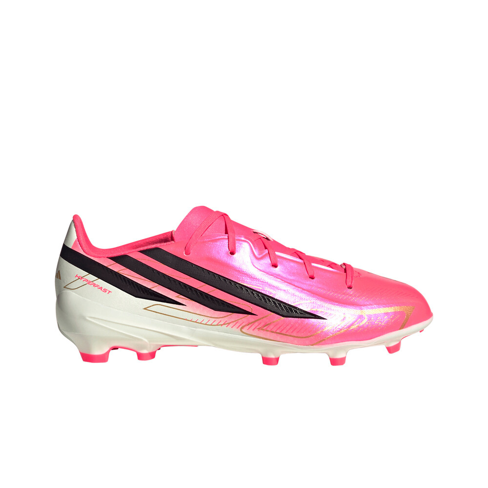 adidas botas de futbol niño cesped artificial F50 HYPERFAST LEAGUE FG J lateral exterior
