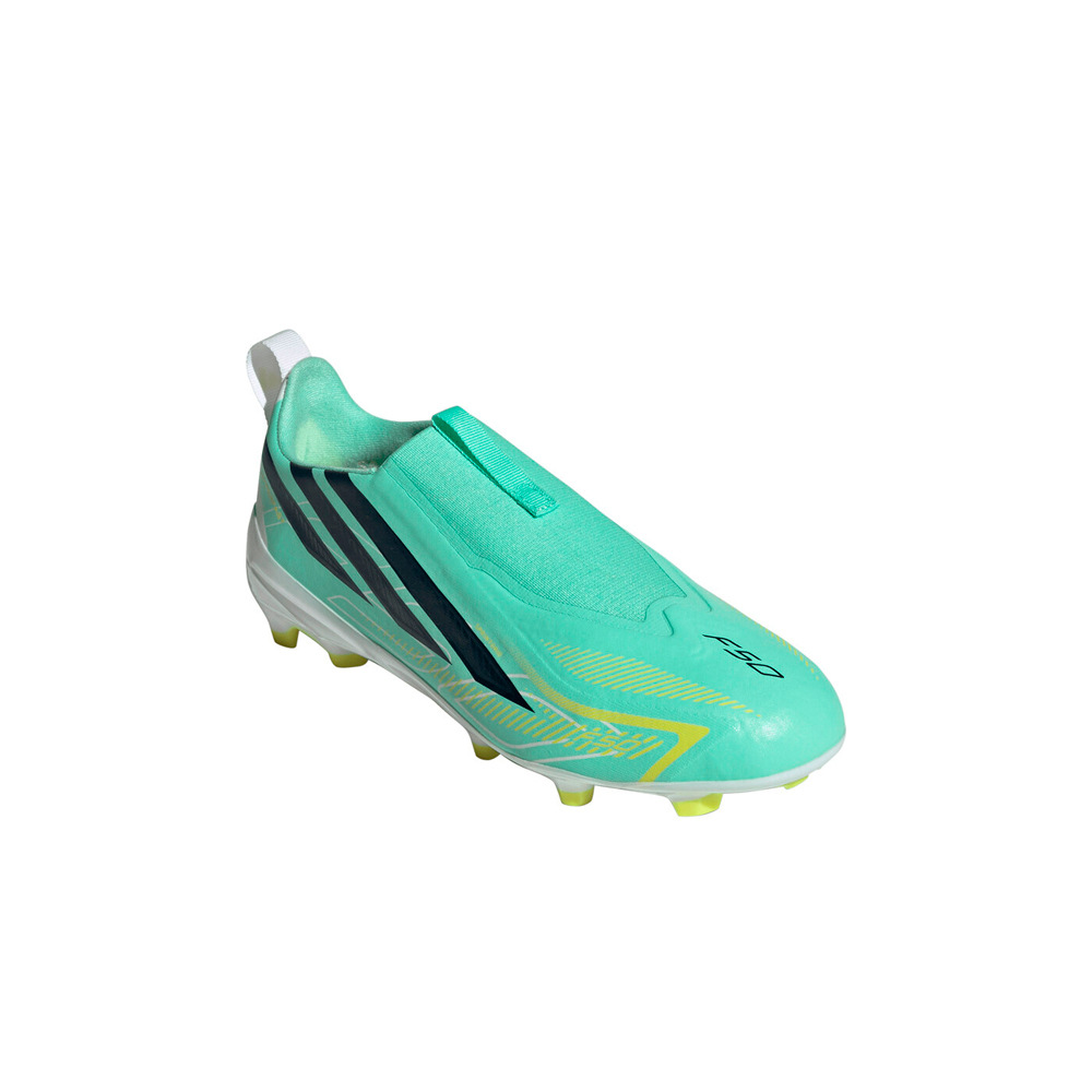 adidas botas de futbol niño cesped artificial F50 HYPERFAST LEAGUE LACELESS lateral interior
