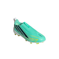 adidas botas de futbol niño cesped artificial F50 HYPERFAST LEAGUE LACELESS lateral interior