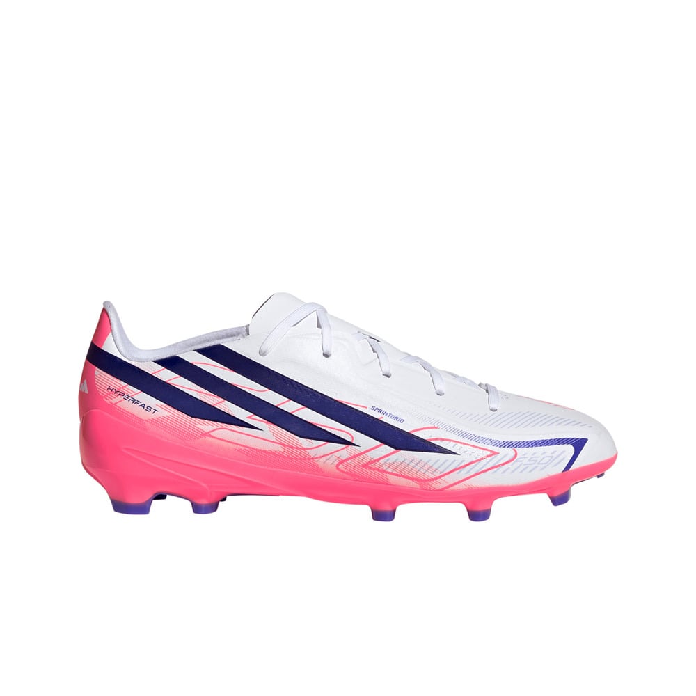 adidas botas de futbol niño cesped artificial F50 LEAGUE FG JR BLAZRO lateral exterior