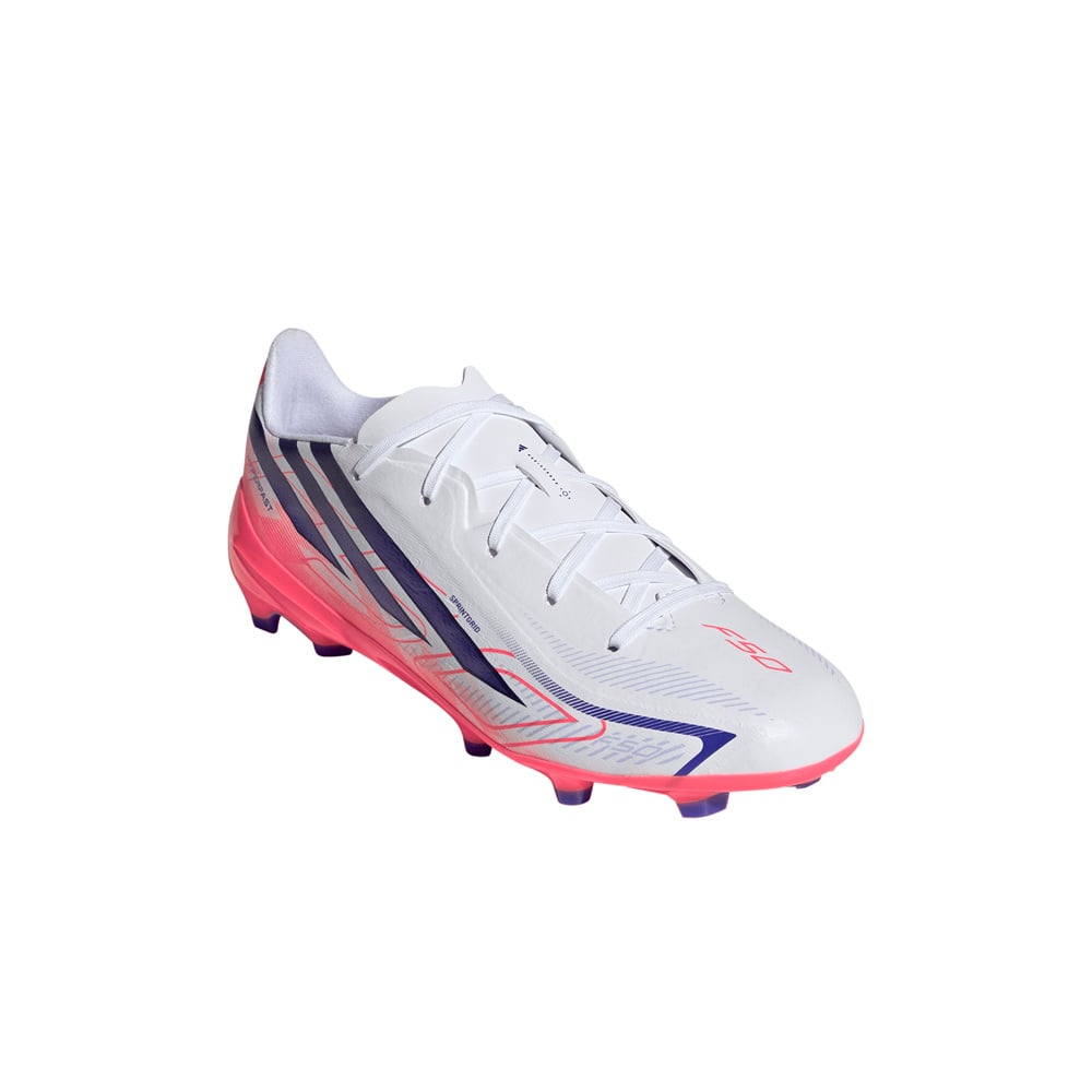 adidas botas de futbol niño cesped artificial F50 LEAGUE FG JR BLAZRO lateral interior
