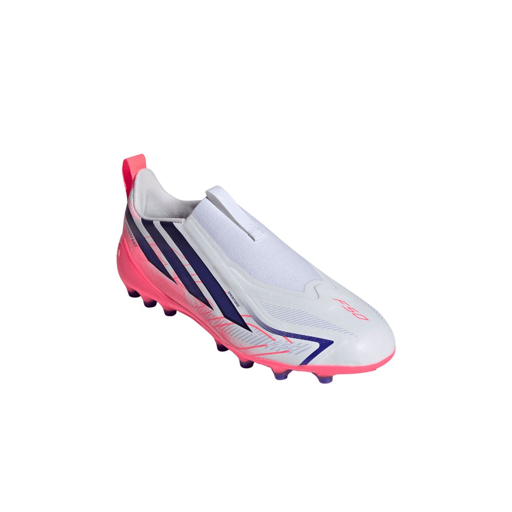 adidas botas de futbol niño cesped artificial F50 LEAGUE LL AG JR BLAZRO lateral interior