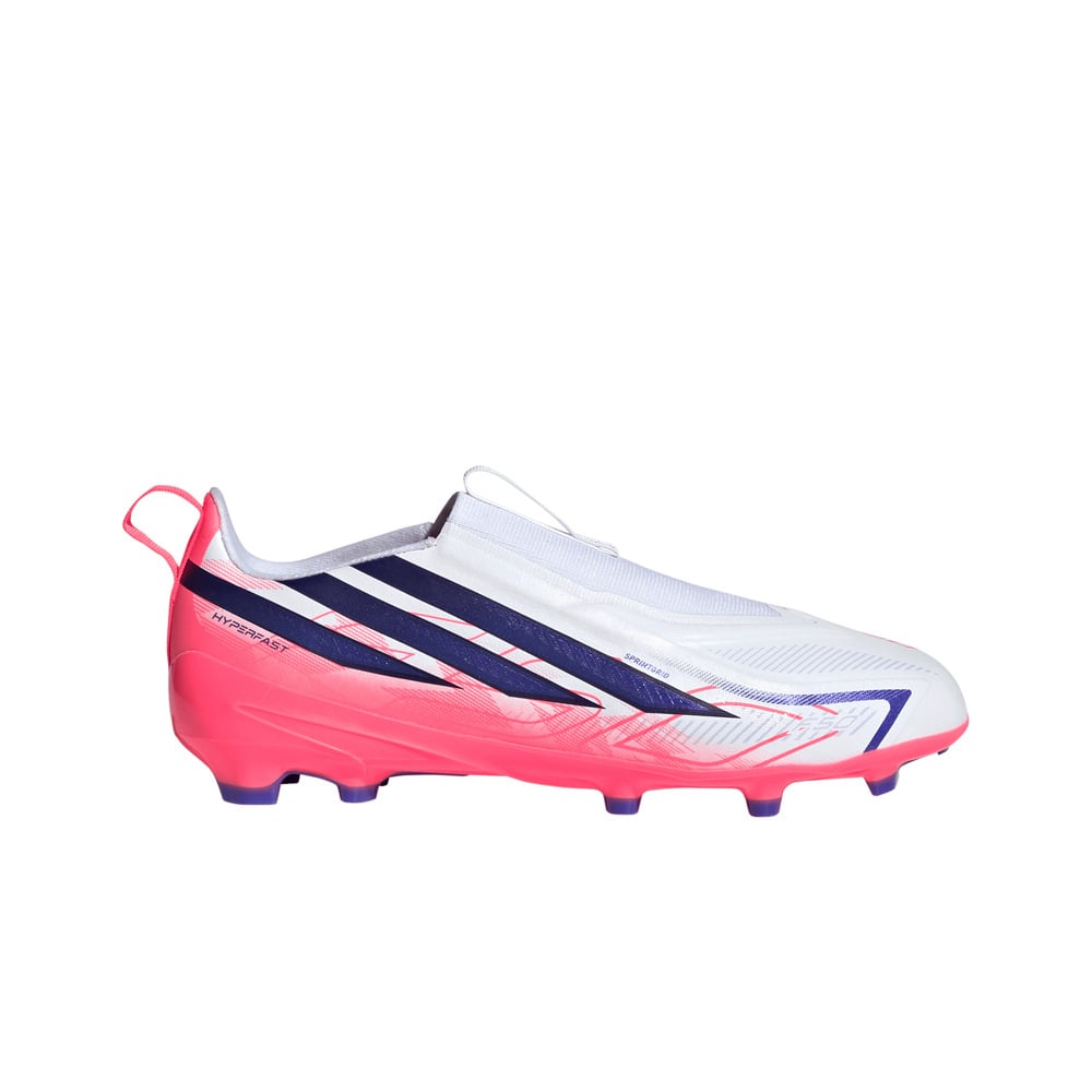 adidas botas de futbol niño cesped artificial F50 LEAGUE LL FG JR BLAZRO lateral exterior