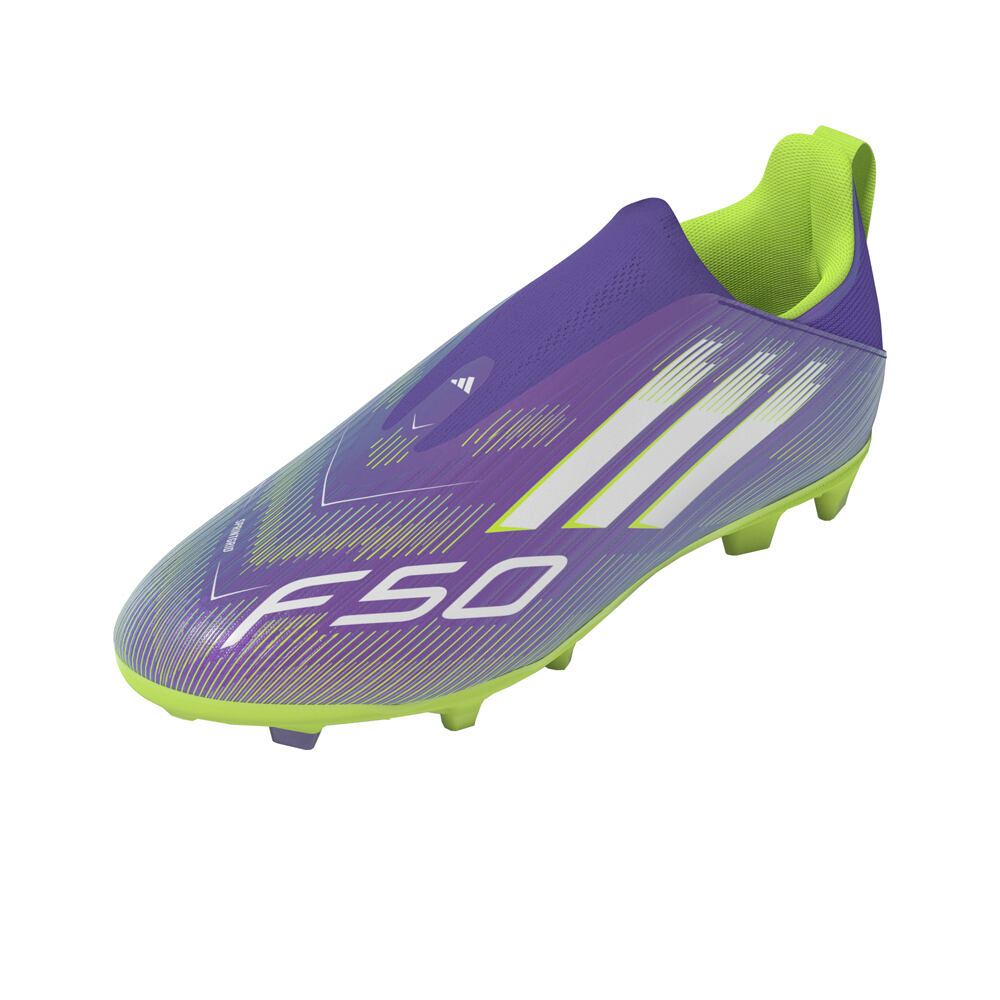 adidas botas de futbol niño cesped artificial F50 LEAGUE LL FG/MG J MOAM lateral interior