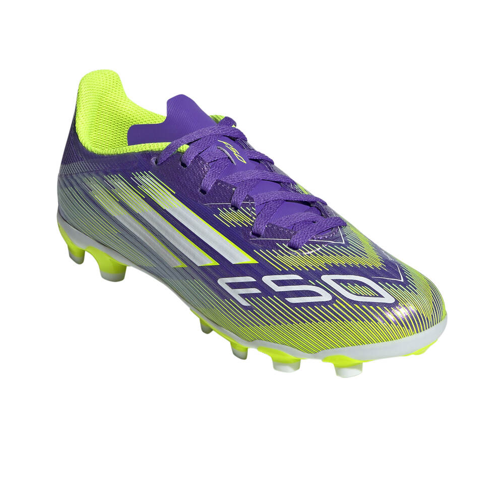 adidas botas de futbol niño cesped artificial F50 LEAGUE MG JR MOAM lateral interior