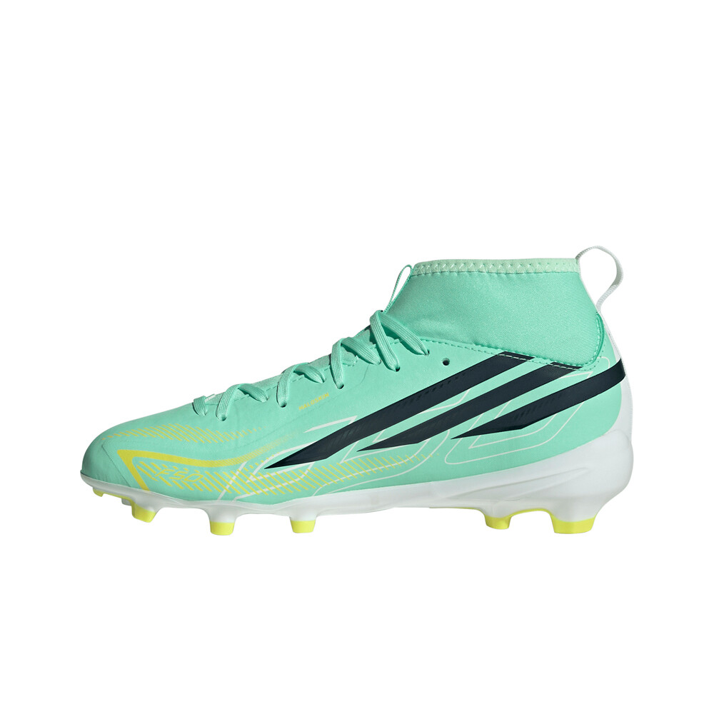 adidas botas de futbol niño cesped artificial F50 LEAGUE SOCK FG JR VEAMNE puntera
