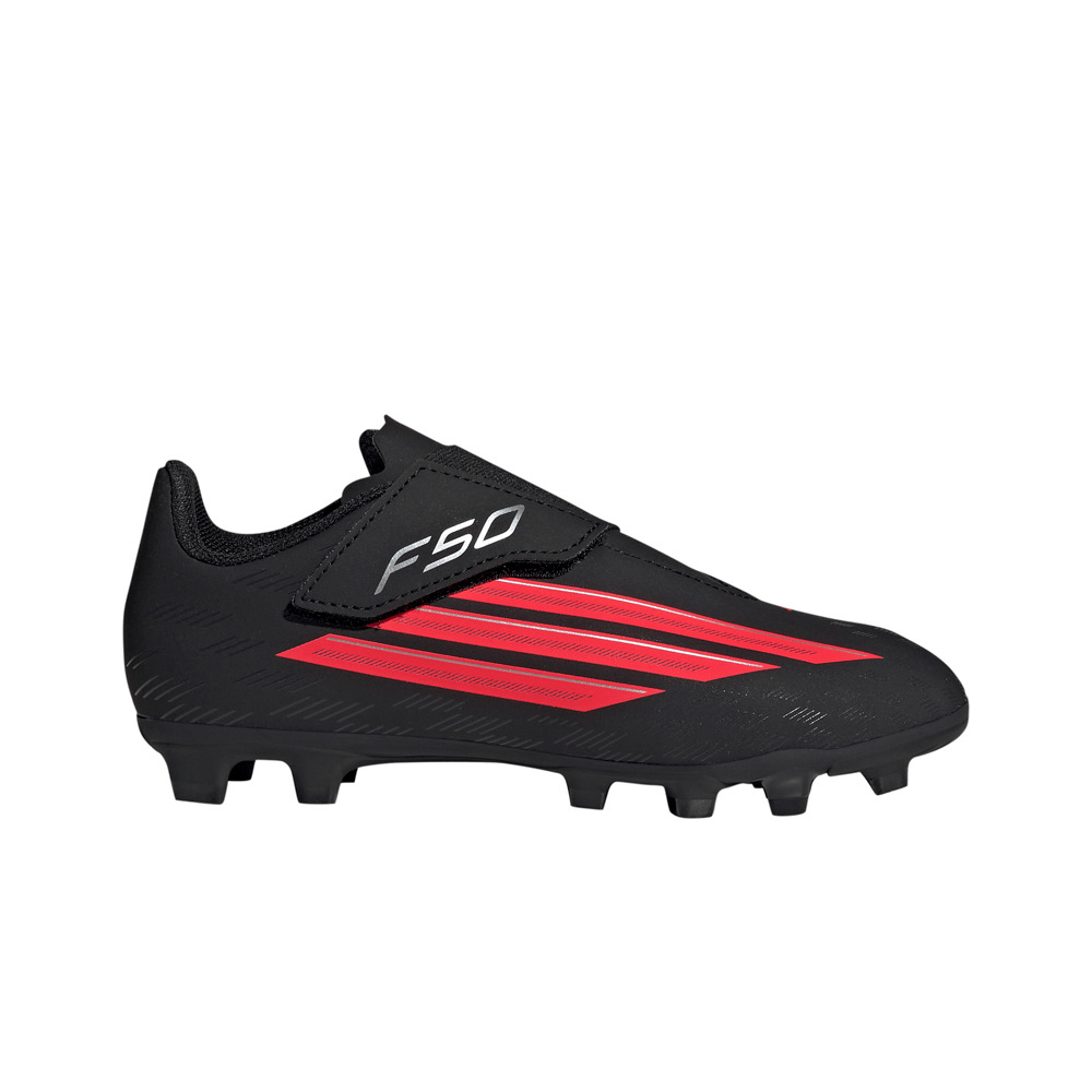 adidas botas de futbol niño cesped artificial VELCRO F50 CLUB FG/MG lateral exterior