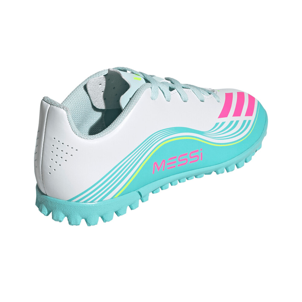 adidas botas de futbol niño multitaco y terreno duro F50 CLUB TF J MESSI VEBLRS vista trasera