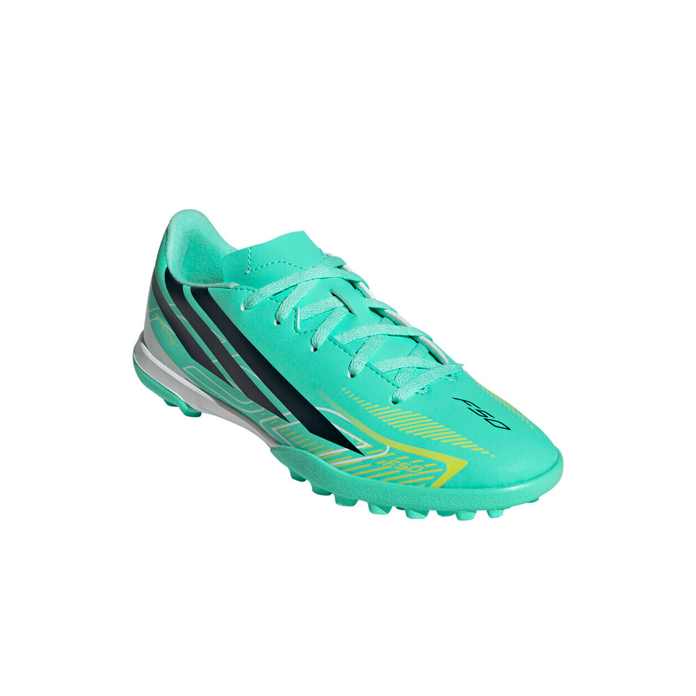 adidas botas de futbol niño multitaco y terreno duro F50 HYPERFAST CLUB lateral interior