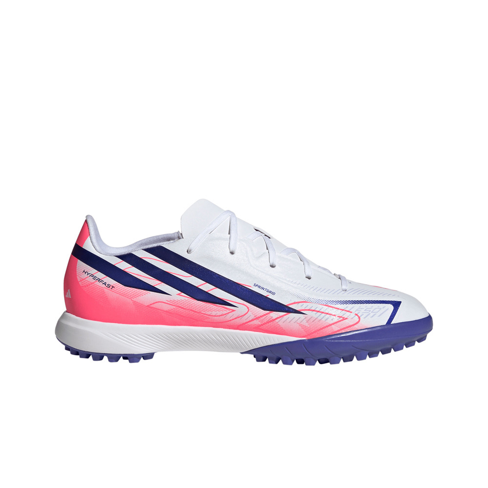 adidas botas de futbol niño multitaco y terreno duro F50 HYPERFAST LEAGUE lateral exterior
