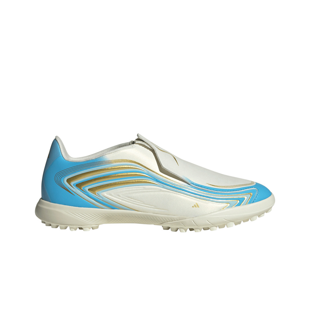 adidas botas de futbol niño multitaco y terreno duro F50 MESSI LEAGUE TF JR PLCE lateral exterior
