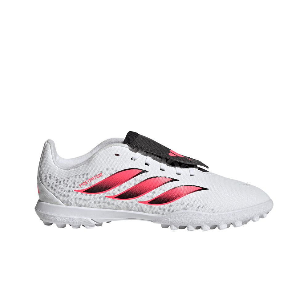 adidas botas de futbol niño multitaco y terreno duro PREDATOR CLUB FT TF JR BLRO lateral exterior