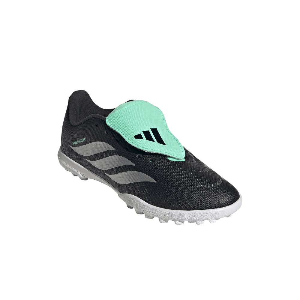 adidas botas de futbol niño multitaco y terreno duro PREDATOR CLUB FT TF JR NEVE lateral interior