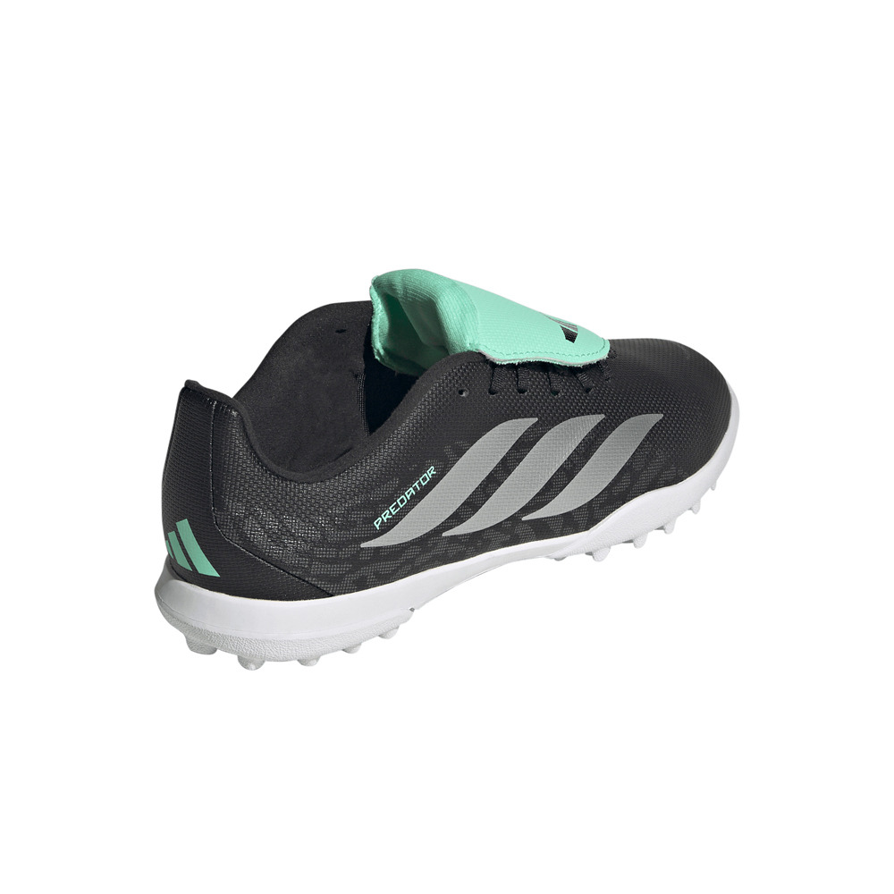 adidas botas de futbol niño multitaco y terreno duro PREDATOR CLUB FT TF JR NEVE vista trasera
