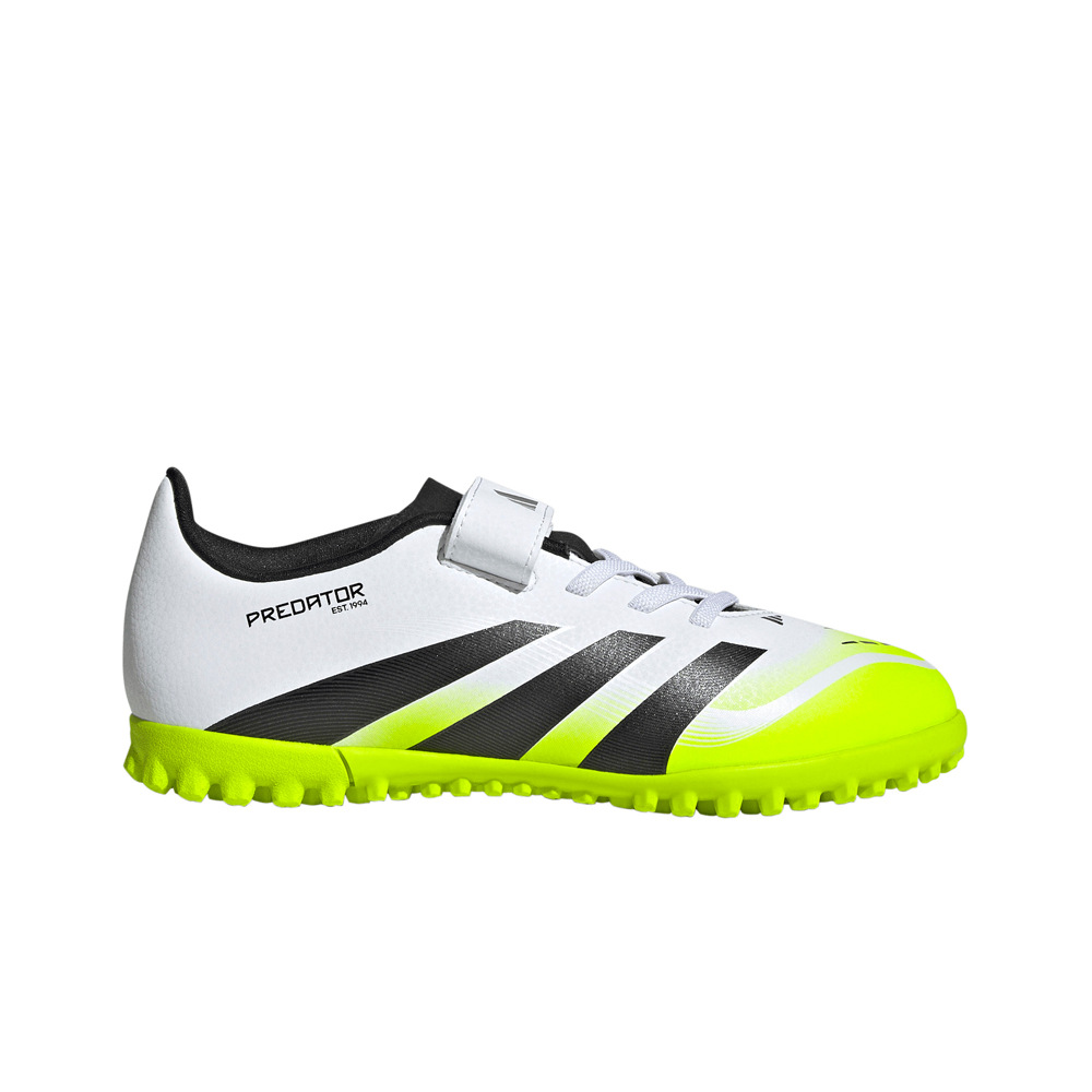 adidas botas de futbol niño multitaco y terreno duro PREDATOR CLUB HOOK-AND-LOOP TURF lateral exterior