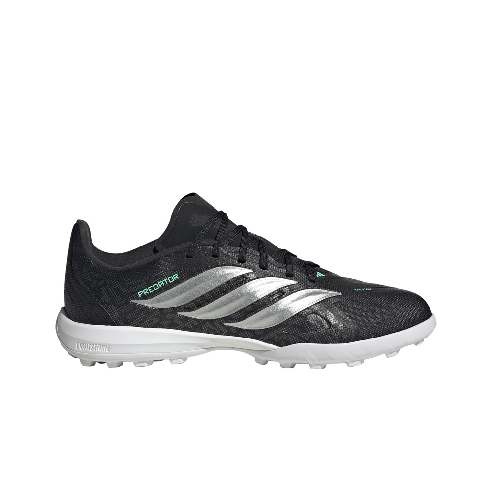 adidas botas de futbol niño multitaco y terreno duro PREDATOR LEAGUE FT TF JR NEVE lateral exterior