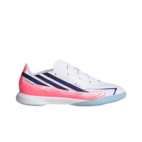 adidas botas fútbol sala niño F50 LEAGUE IN JR BLROAZ lateral exterior