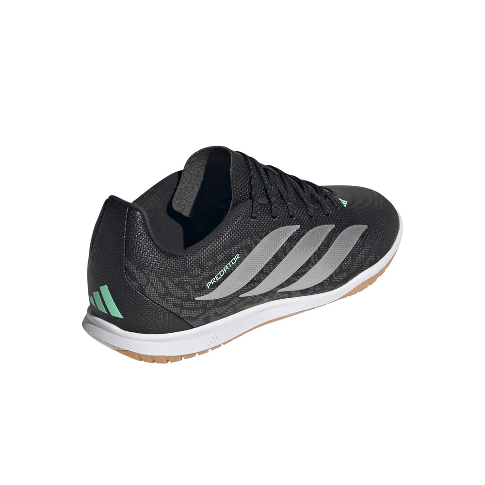 adidas botas fútbol sala niño PREDATOR CLUB IN JR NEVE vista trasera