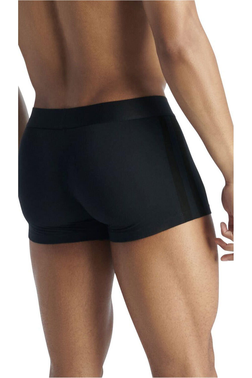 adidas boxer TRUNK LOW RISE 3 STRIPES 2P ACTIVE FLEX COTTON vista trasera