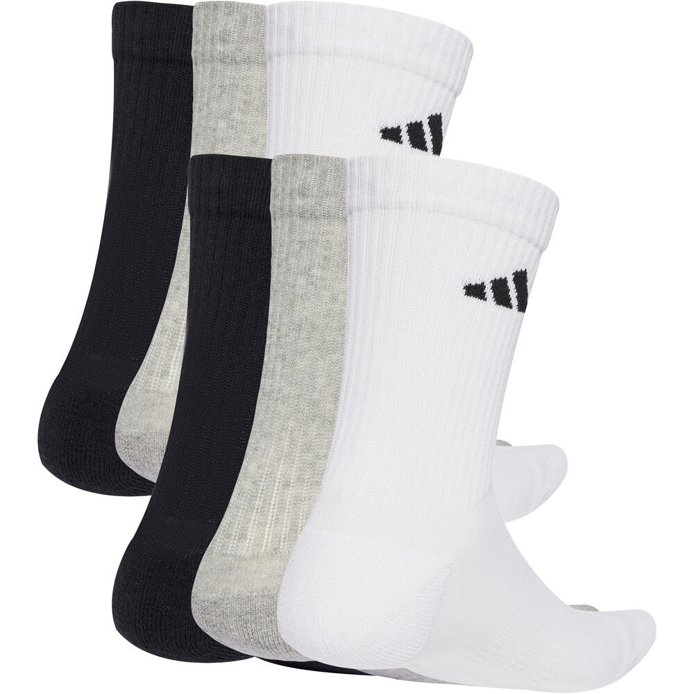 adidas calcetines deportivos CUSHIONED CREW 6 PAIR PACK 01