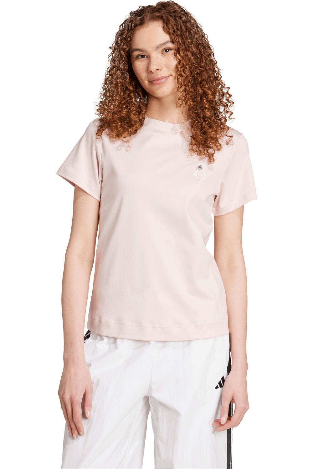 adidas camisa manga corta mujer CAT PATCH GRAPHIC vista frontal