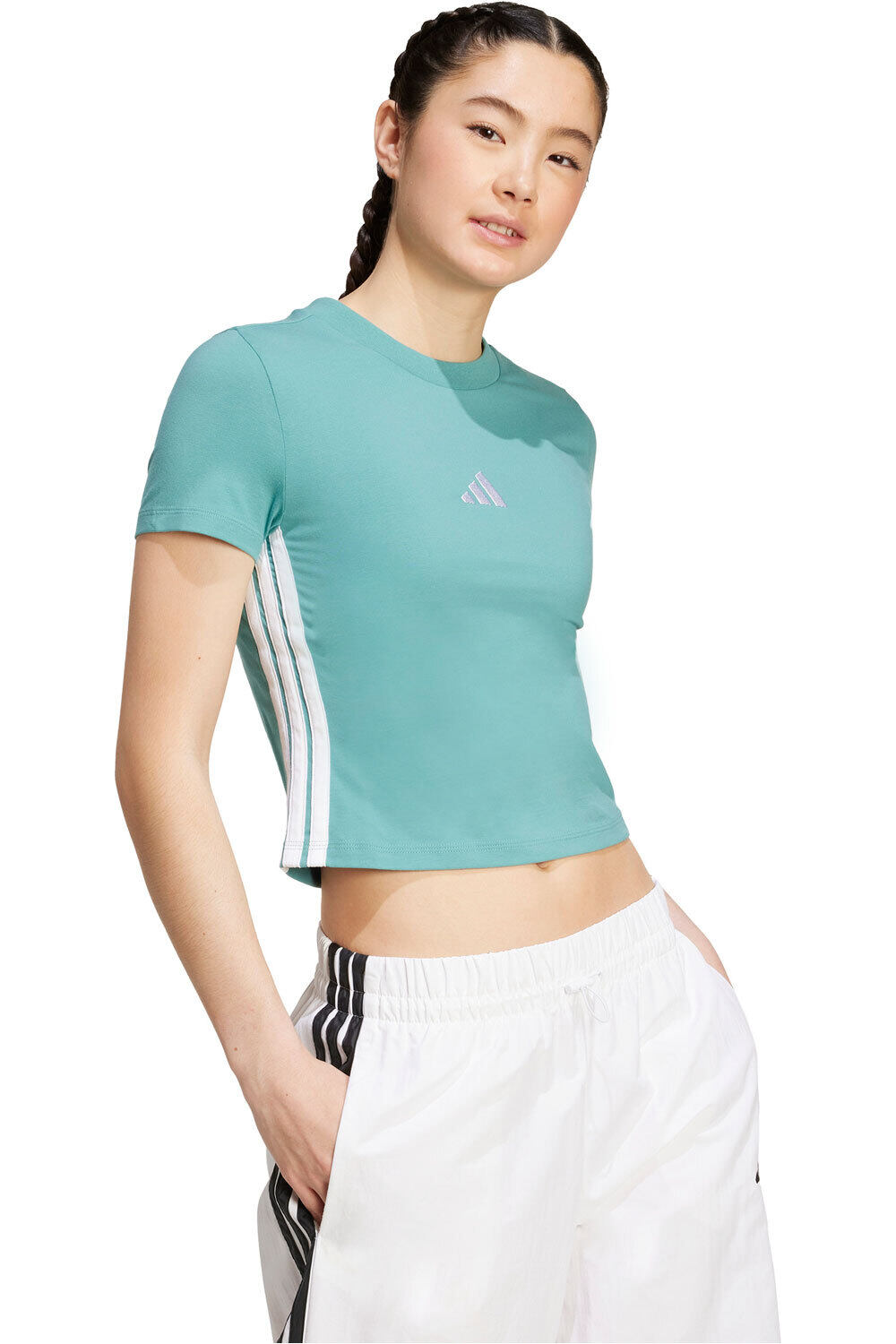 adidas camisa manga corta mujer ESSENTIALS vista detalle