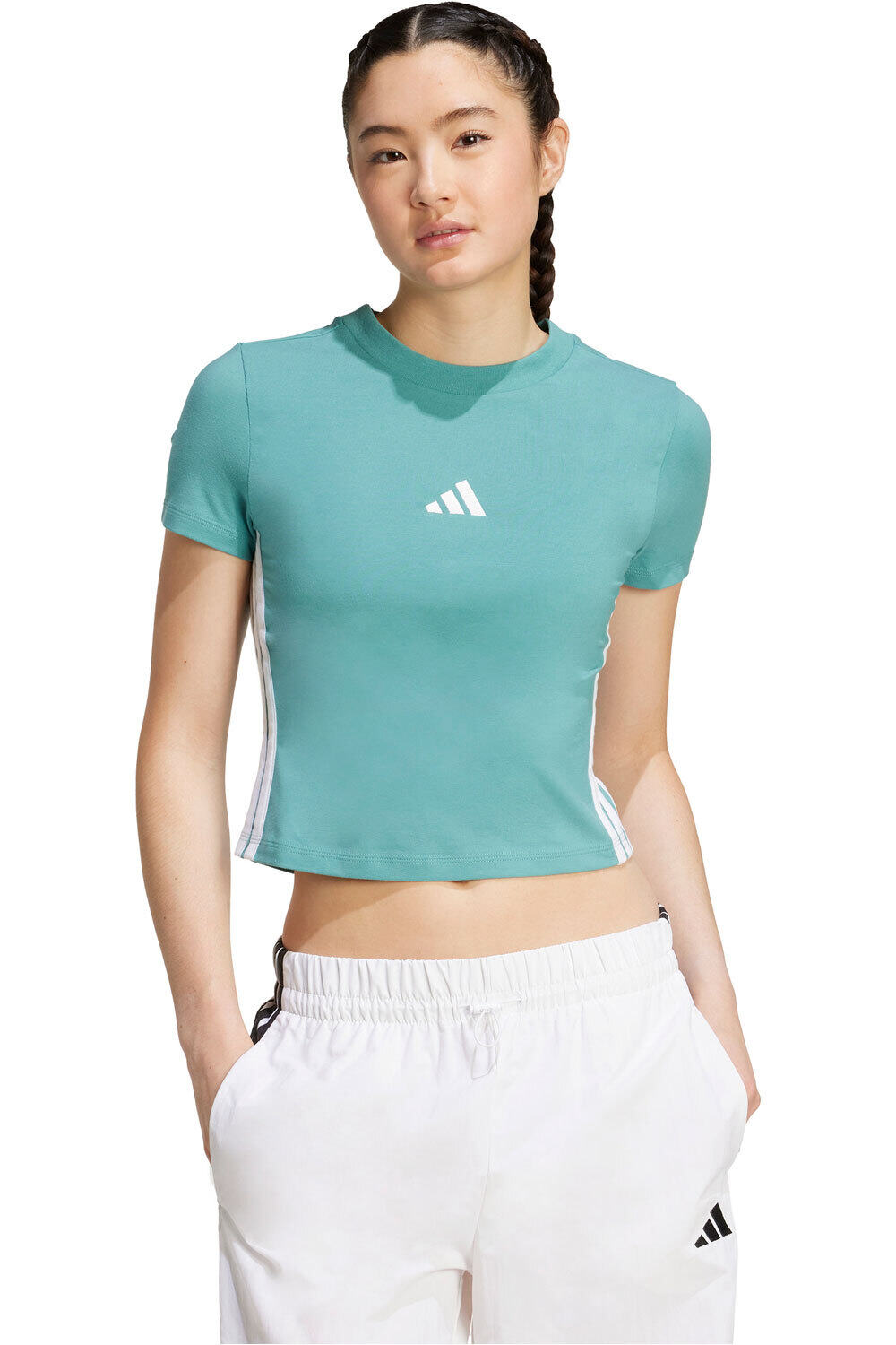 adidas camisa manga corta mujer ESSENTIALS vista frontal