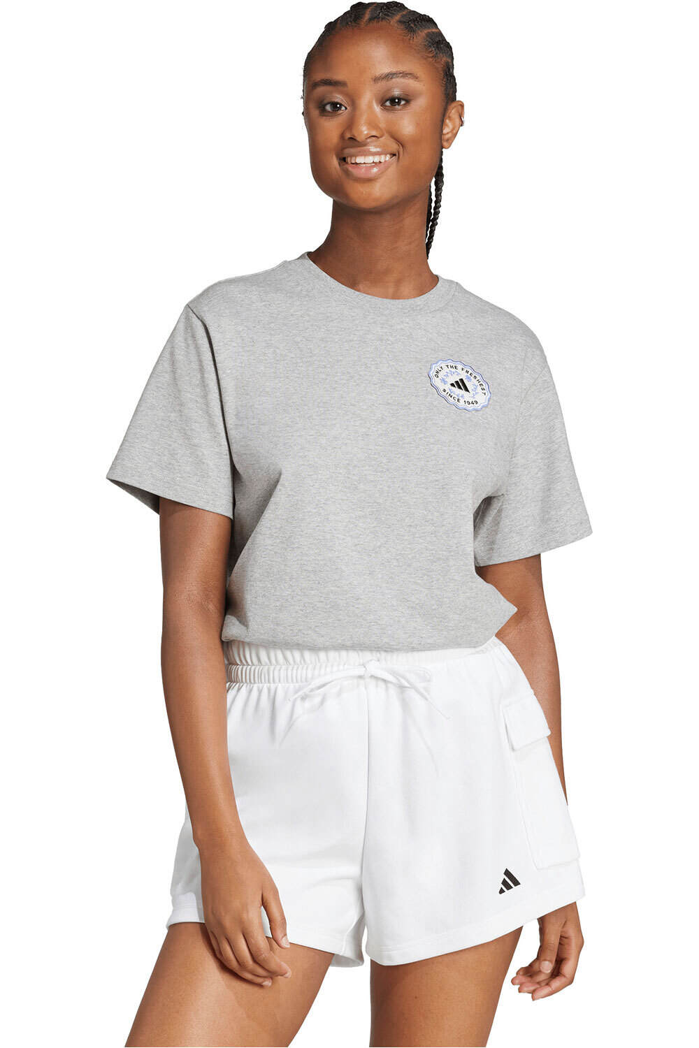 adidas camisa manga corta mujer FARMERS MARKET GRAPHIC vista frontal