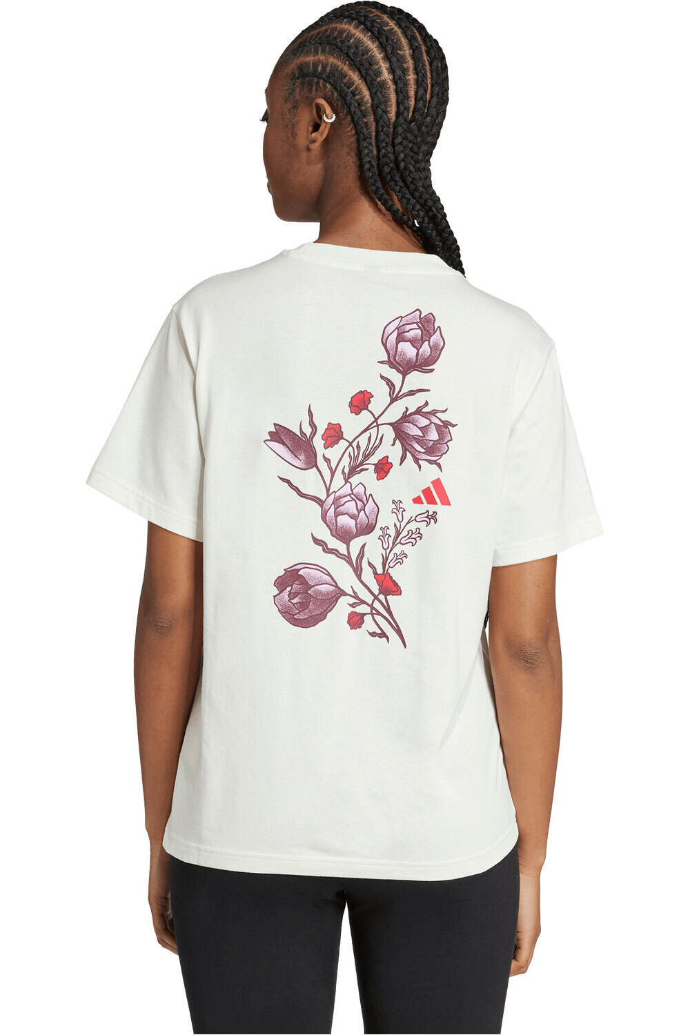 adidas camisa manga corta mujer TIRO FLORAL GRAPHIC vista trasera