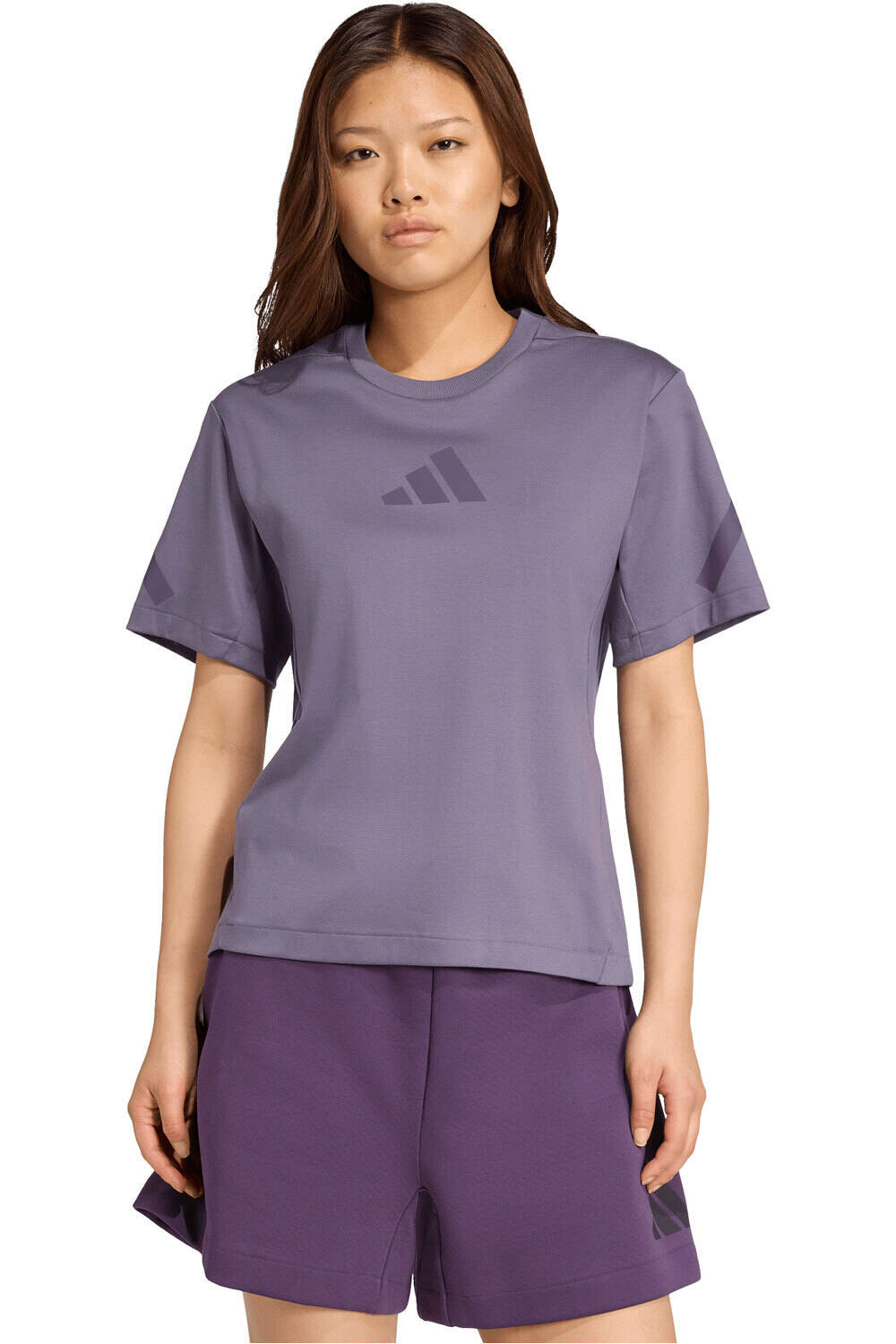 adidas camisa manga corta mujer Z.N.E. vista frontal